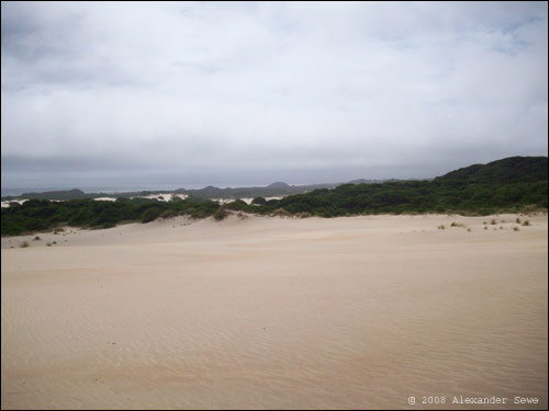 Tasmanian white sand and beach