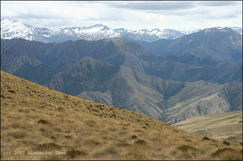 Snow on mountain top