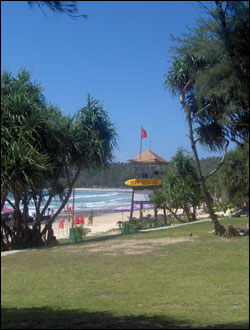 Life guard tower at Kata beach Phuket