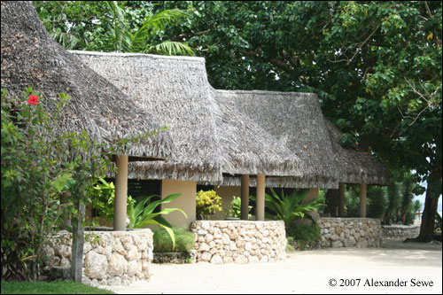 Straw roof houses